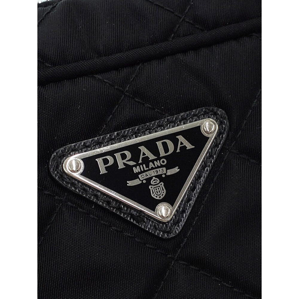 Prada Tessuto Impuntu Quilted Crossbody Bag black - Picture 5 of 9